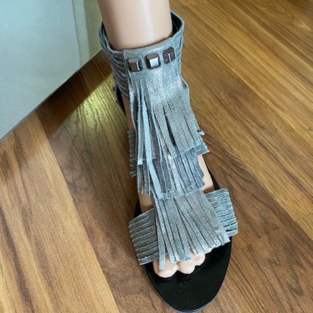 BCBGMAXAZRIA Fringe Sandal